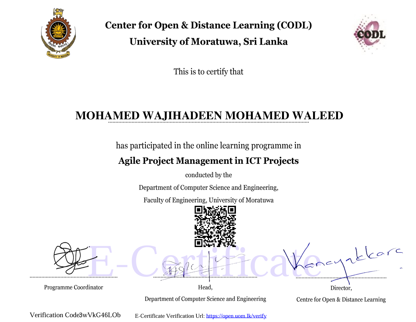 Certificate 1