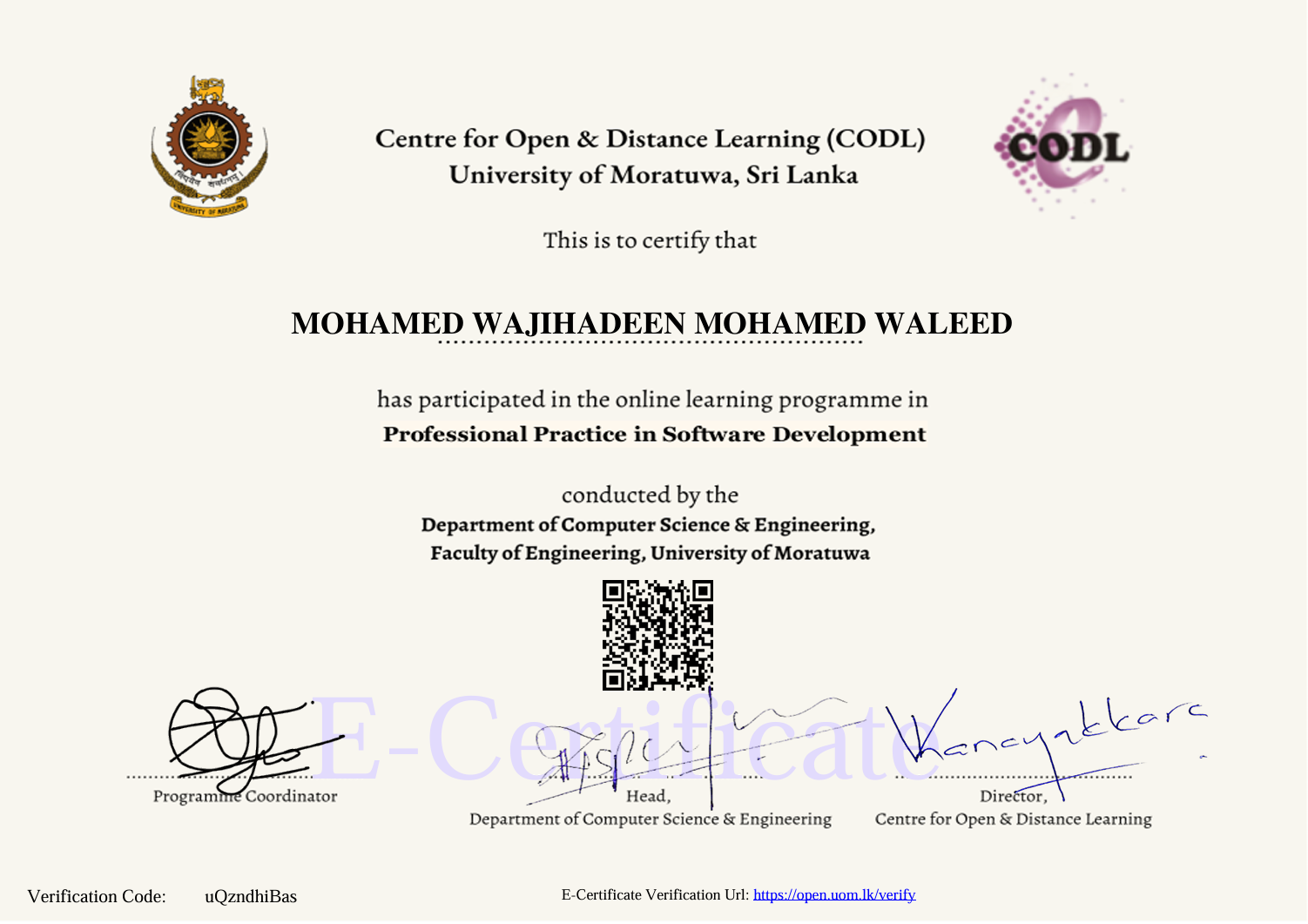 Certificate 1